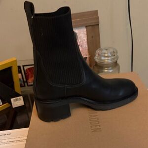 Steve Madden Black Ankle Boots for Women